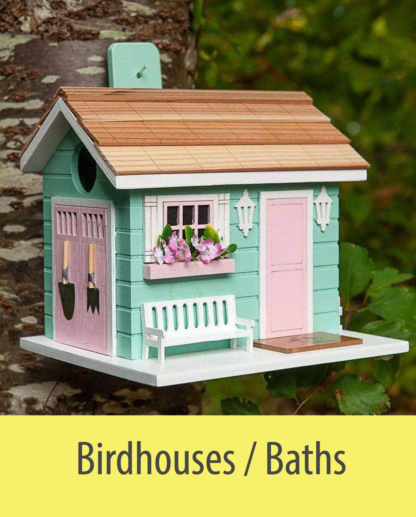 Happy Gardens Bird Houses and Bird Baths