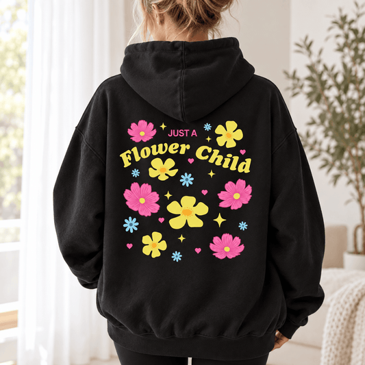 Just A Flower Child - Oversized Hoodie