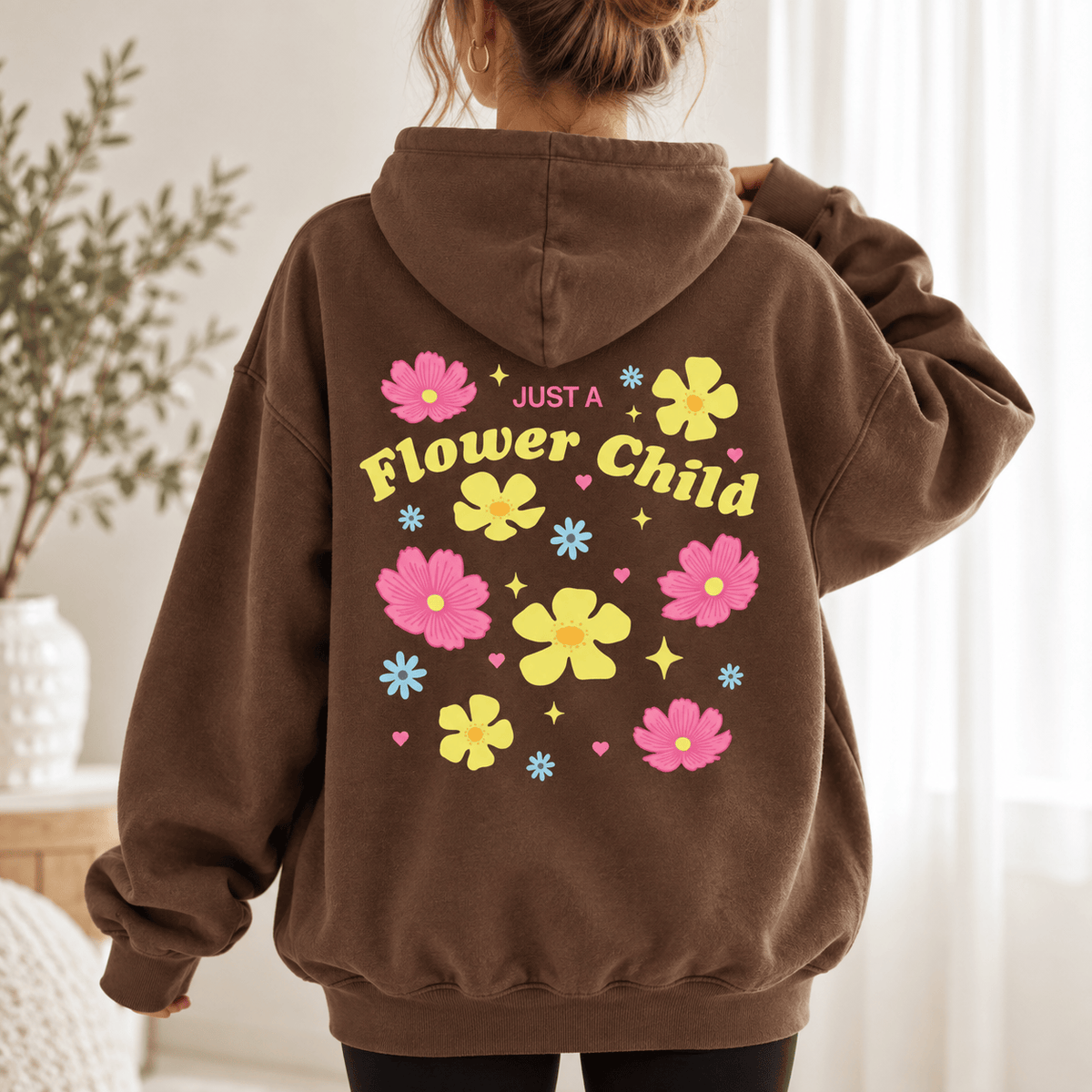 Just A Flower Child - Oversized Hoodie