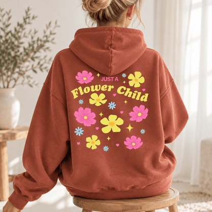 Just A Flower Child - Oversized Hoodie
