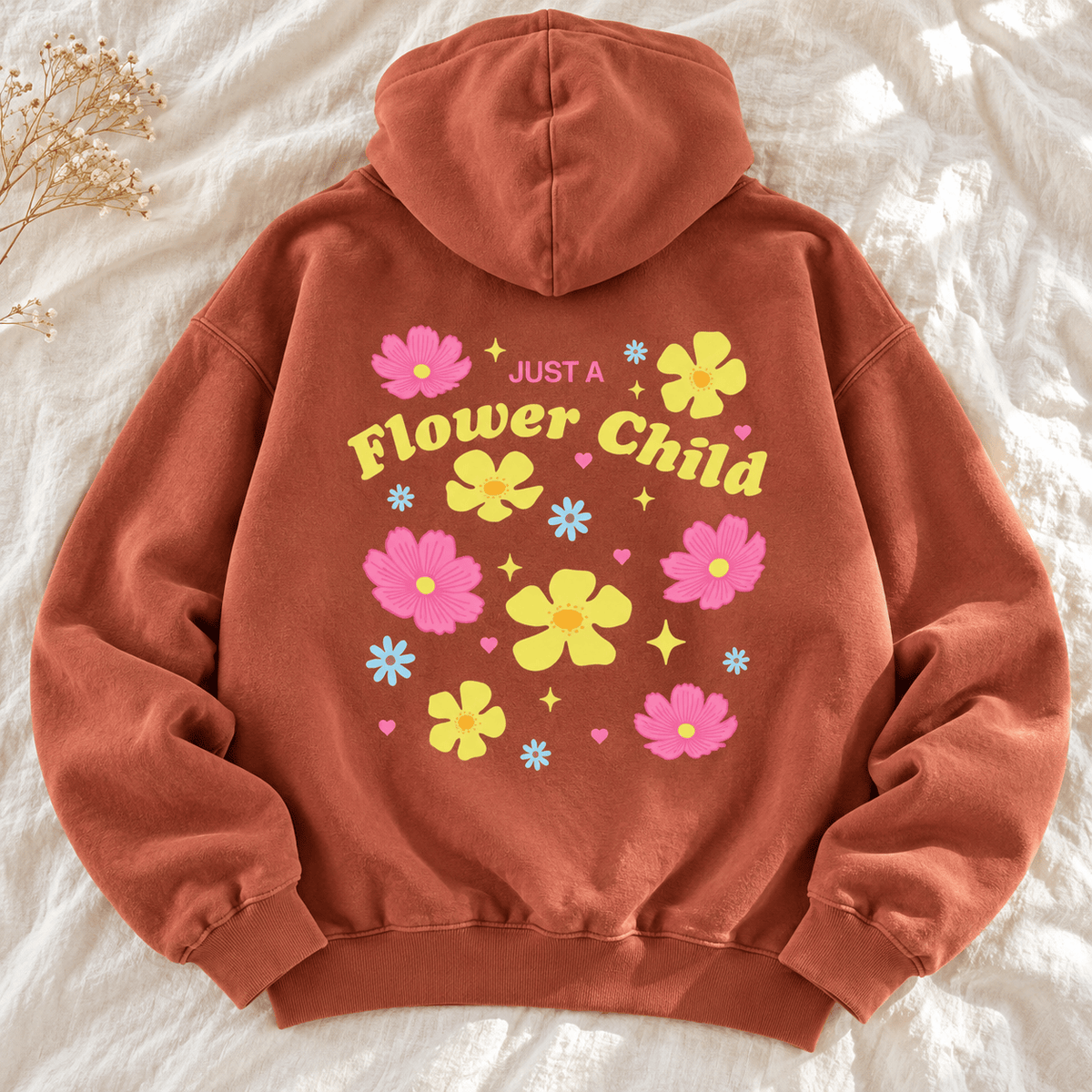 Just A Flower Child - Oversized Hoodie
