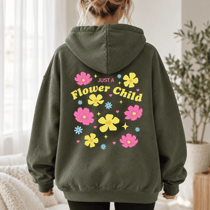 Just A Flower Child - Oversized Hoodie