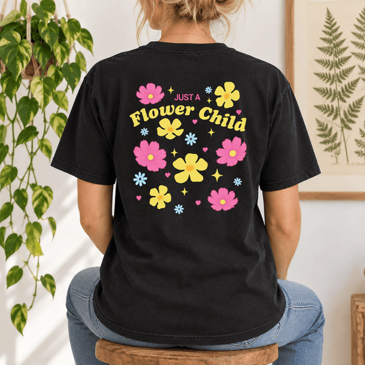 Just A Flower Child - Unisex Heavyweight T-Shirt