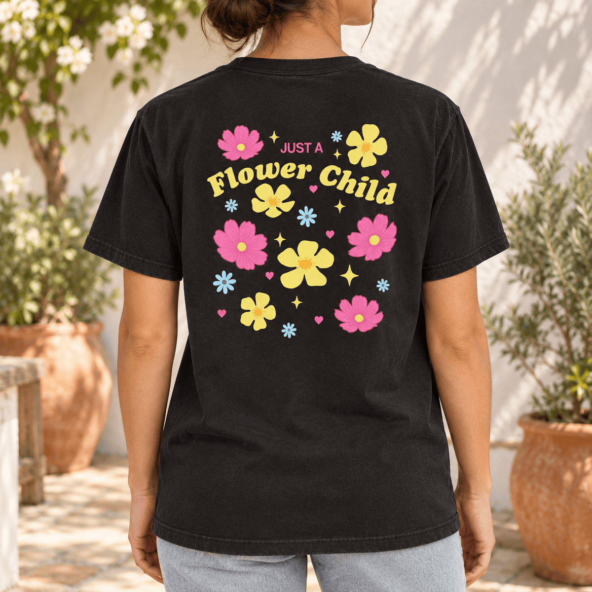Just A Flower Child - Unisex Heavyweight T-Shirt
