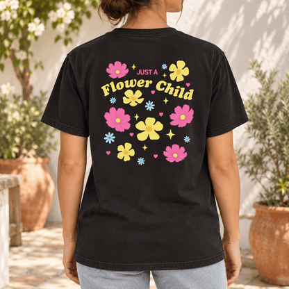 Just A Flower Child - Unisex Heavyweight T-Shirt