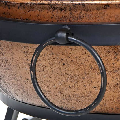 Steel Outdoor Fire Bowl w/Screen