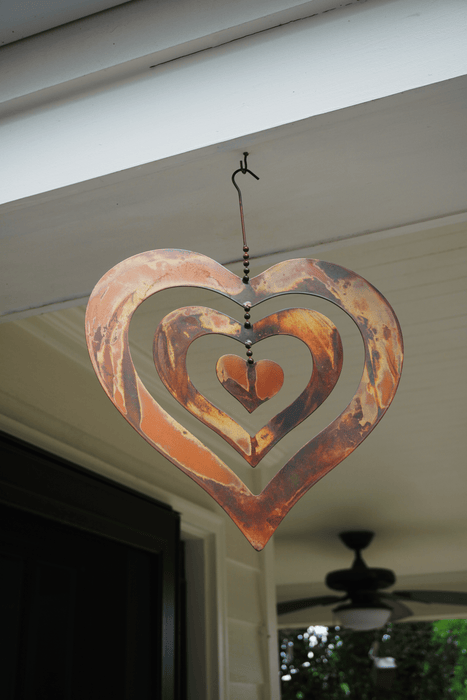 Happy Gardens - Triple Spinning Heart Ornament