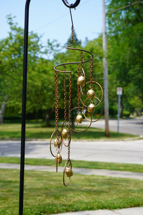 Happy Gardens - Circle with Bells Spiral Mobile