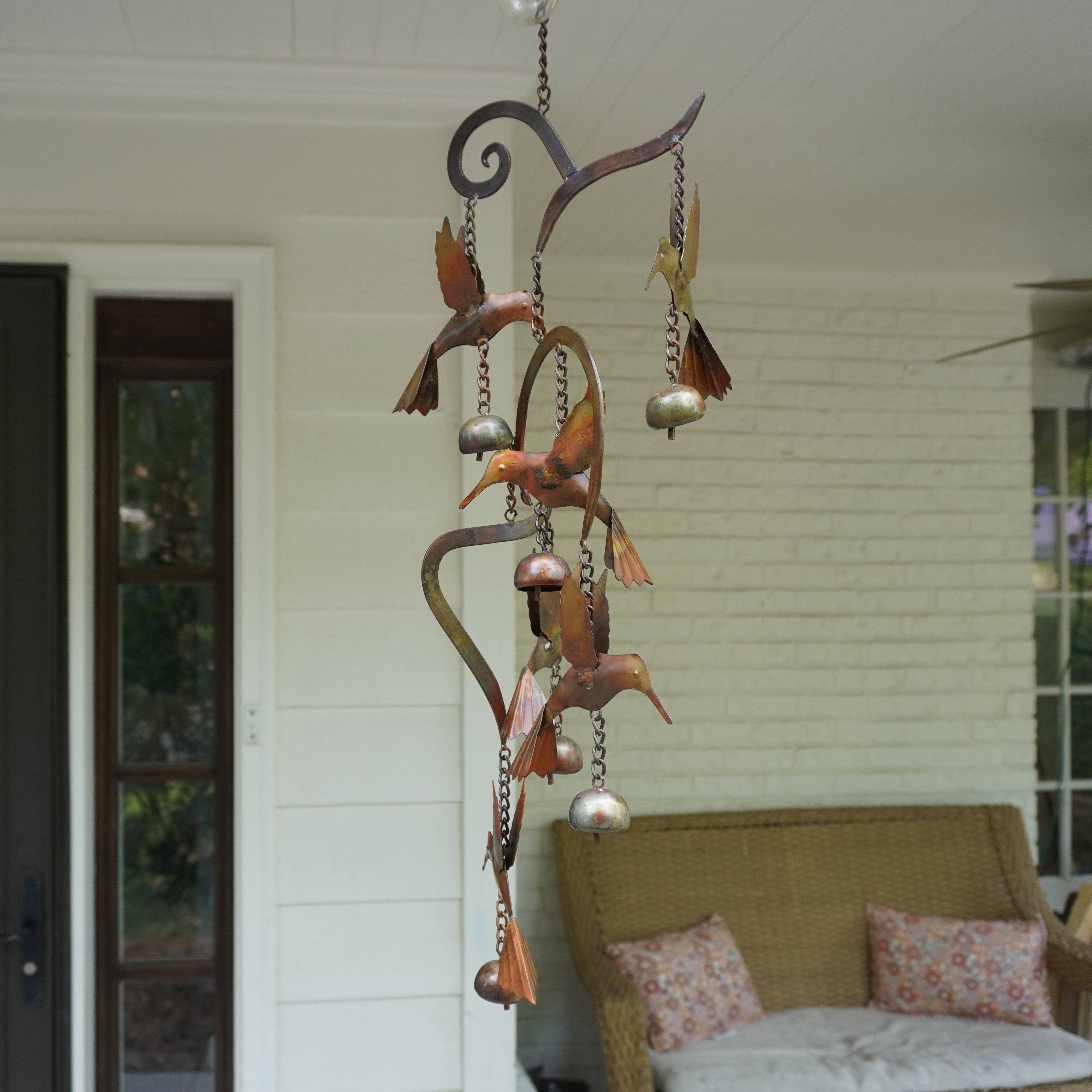 Scrollwork Hummingbird Wind Chime