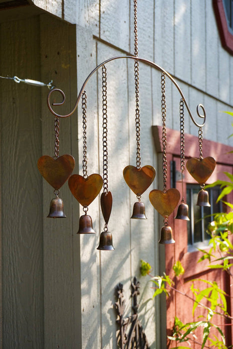 Happy Gardens - Hearts Wind Chime