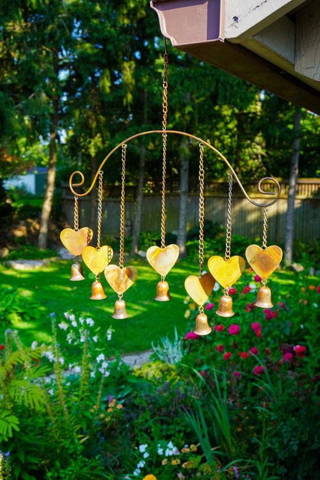 Happy Gardens - Hearts Wind Chime