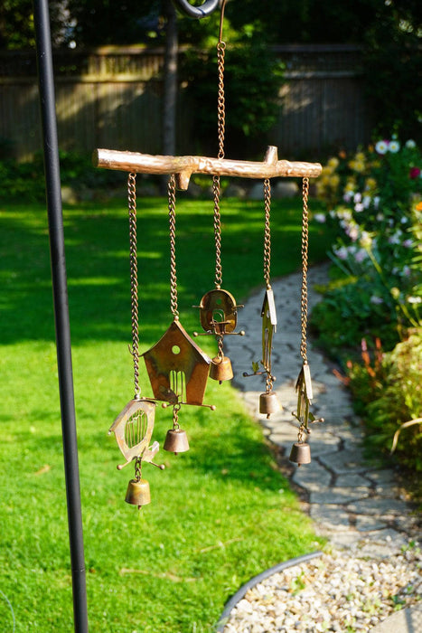 Happy Gardens - Bamboo Bird House Wind Chime