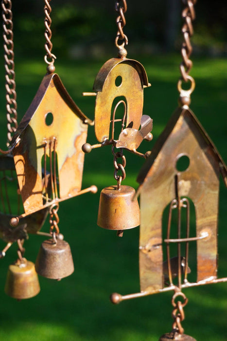 Happy Gardens - Bamboo Bird House Wind Chime