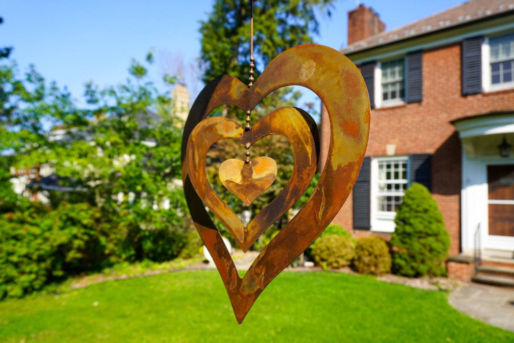 Happy Gardens - Triple Spinning Heart Ornament