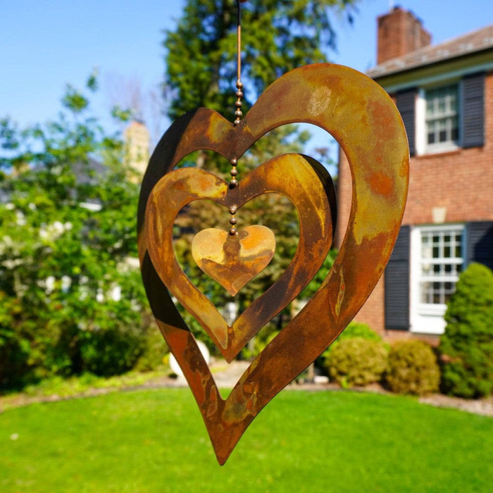 Happy Gardens - Triple Spinning Heart Ornament