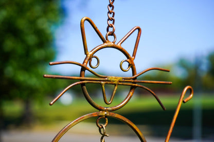 Happy Gardens - Cats w/Bells Wind Chime