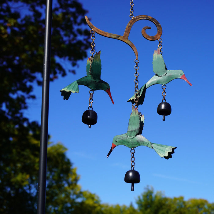 Hanging Hummingbird Multicolor Wind Chime - Happy Gardens