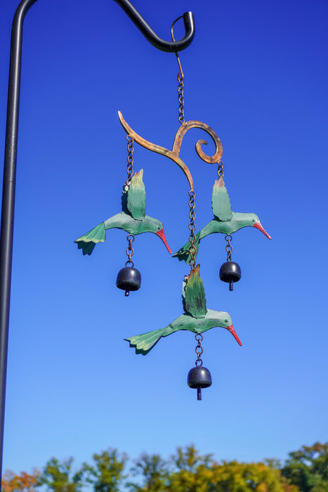 Hanging Hummingbird Multicolor Wind Chime - Happy Gardens