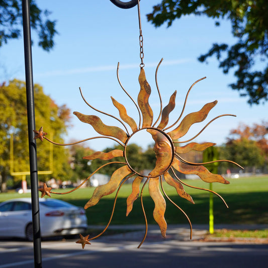 Hanging Sun, Moon, and Stars Ornament - Happy Gardens