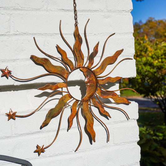 Hanging Sun, Moon, and Stars Ornament - Happy Gardens
