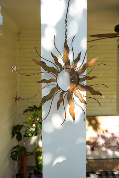 Hanging Sun, Moon, and Stars Ornament - Happy Gardens