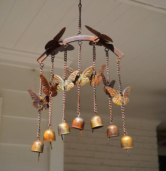 Happy Gardens - Butterflies on Arch Wind Chime