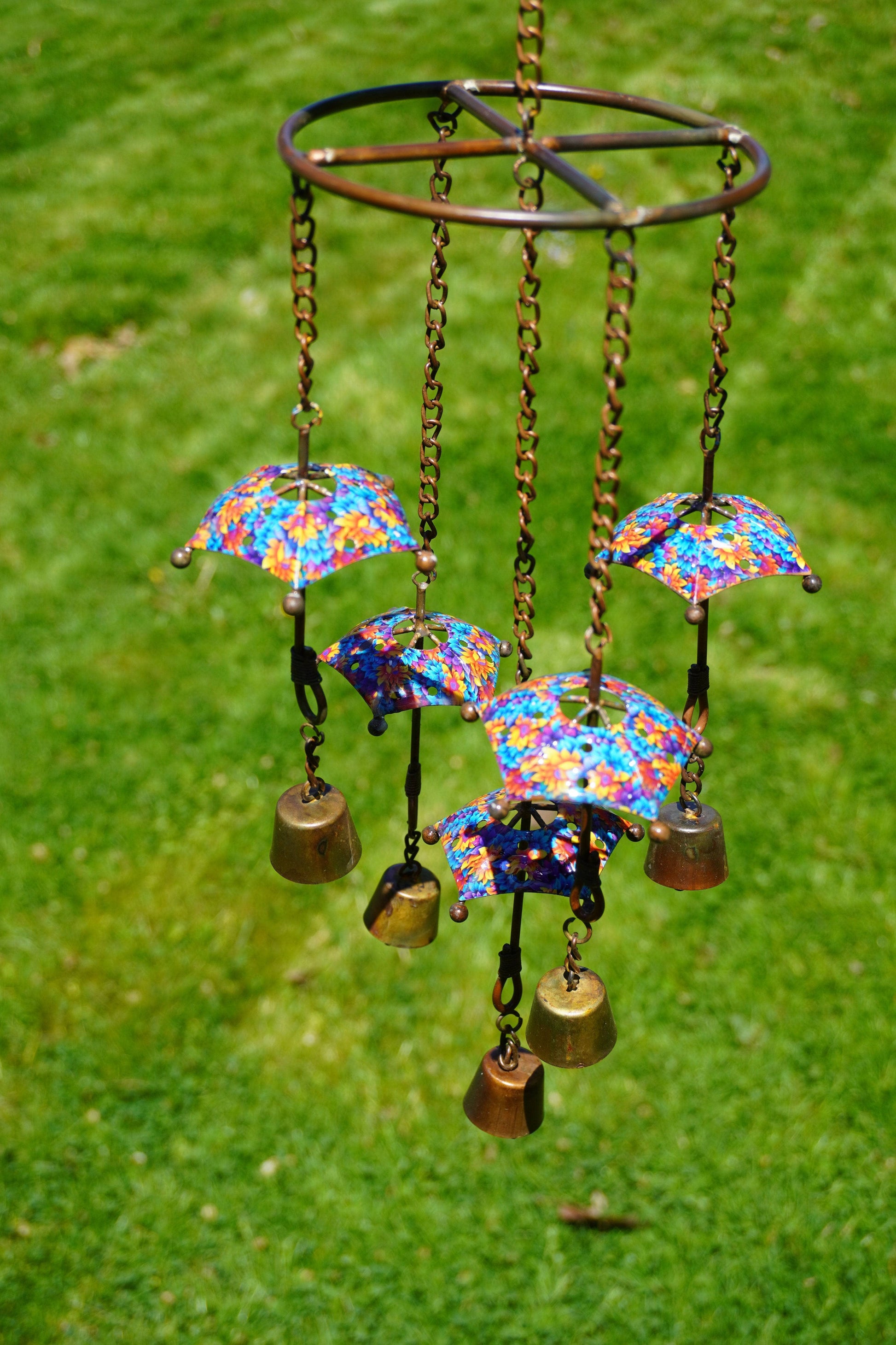 Floral Umbrella Hanging Mobile - Happy Gardens