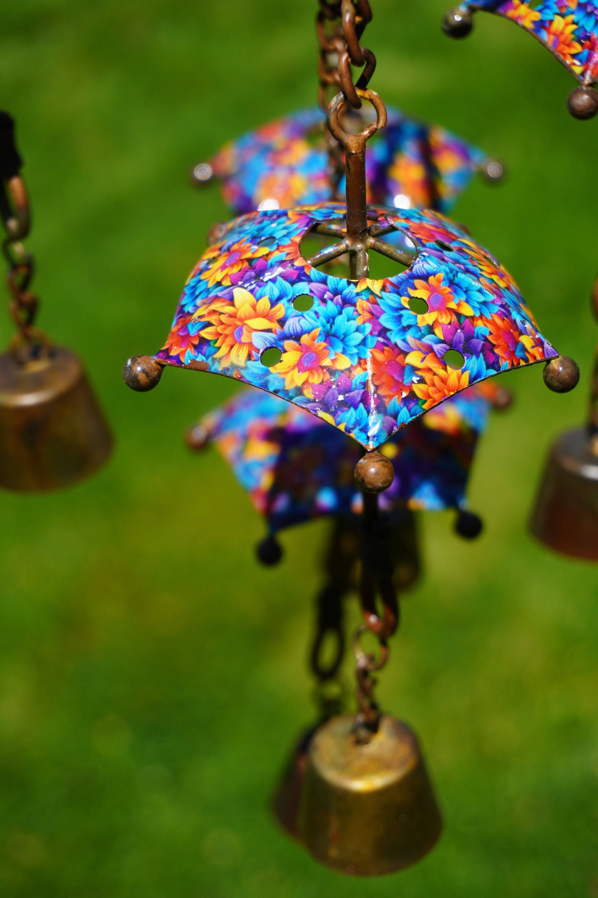 Floral Umbrella Hanging Mobile - Happy Gardens