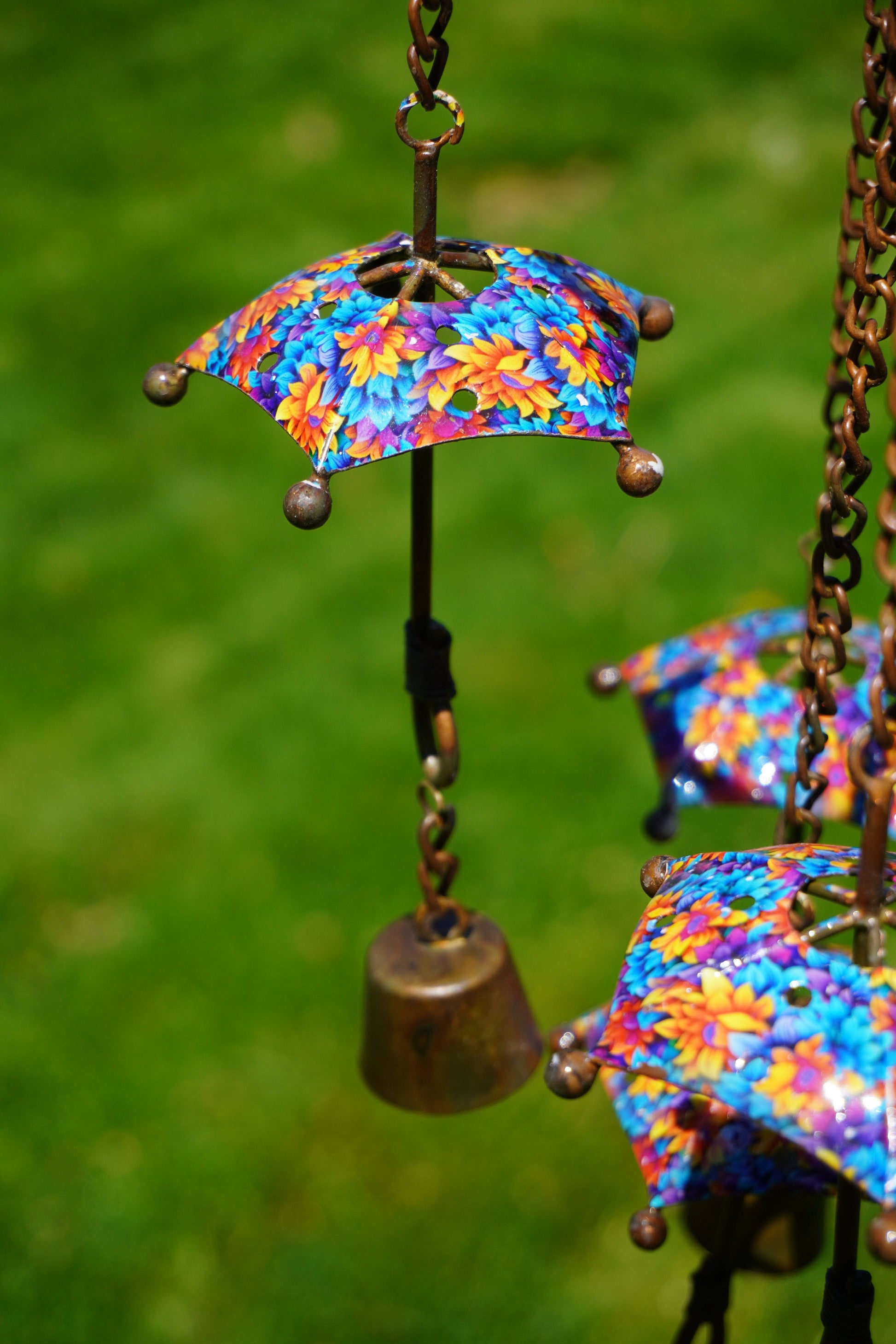 Floral Umbrella Hanging Mobile - Happy Gardens