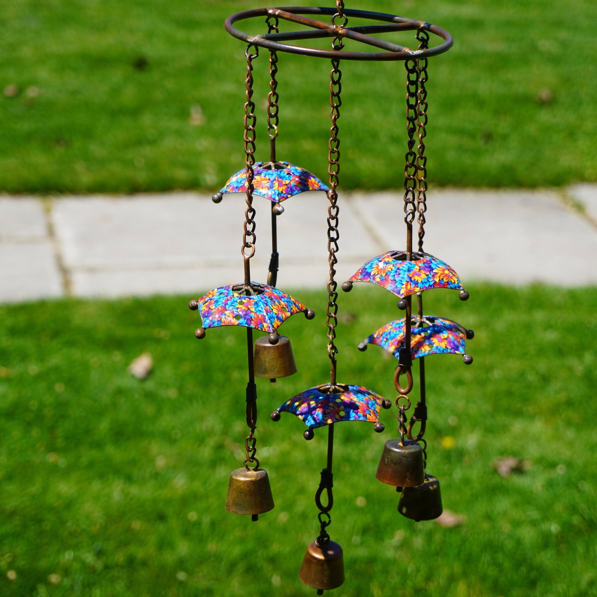 Floral Umbrella Hanging Mobile - Happy Gardens