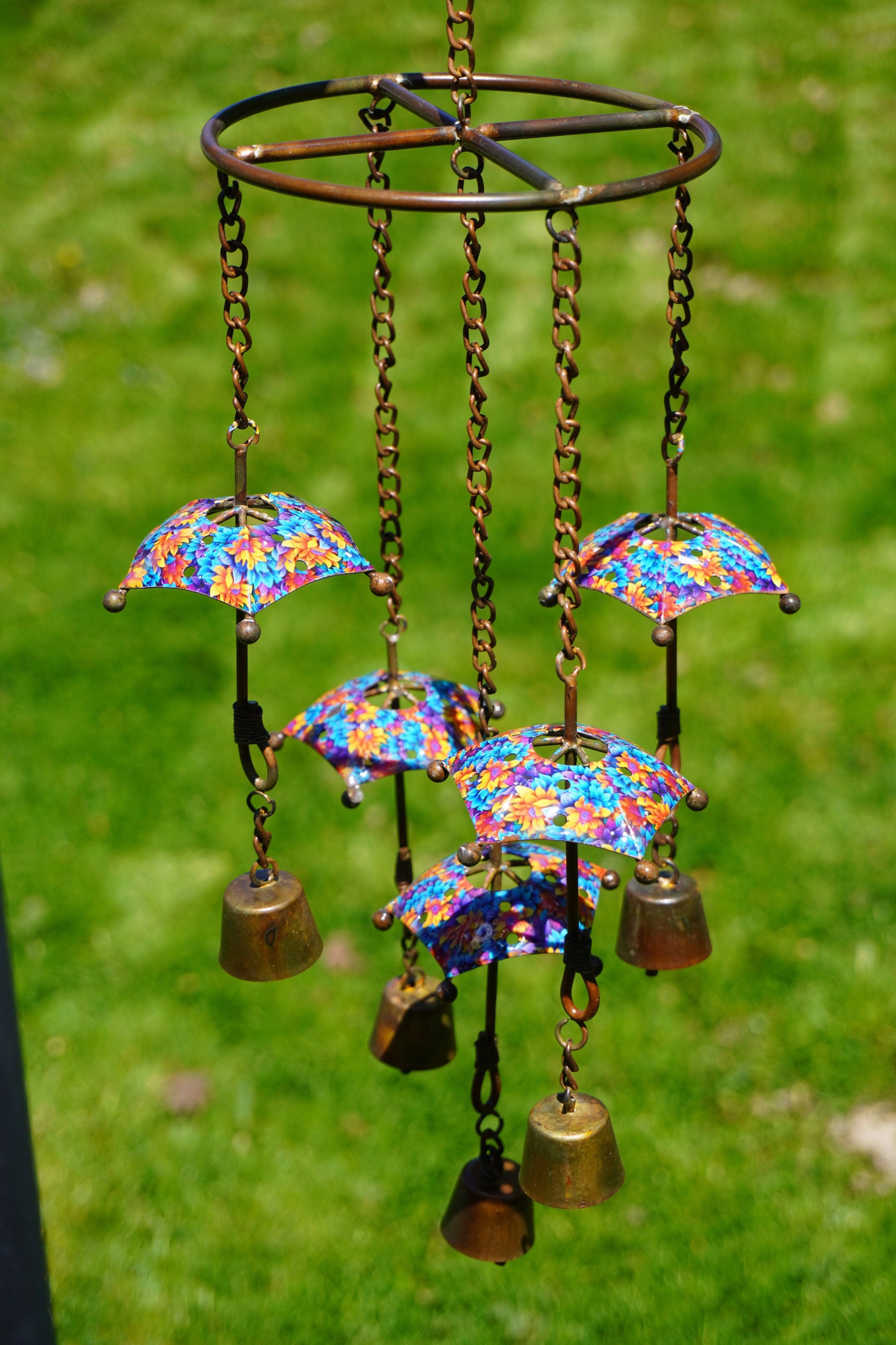Floral Umbrella Hanging Mobile - Happy Gardens