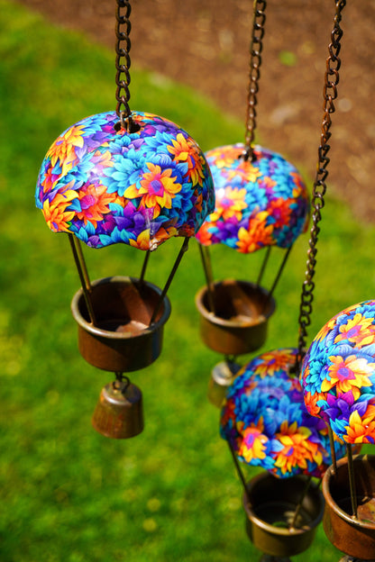 Floral Hot Air Balloon Hanging Mobile - Happy Gardens