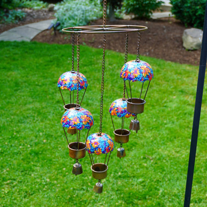Floral Hot Air Balloon Hanging Mobile - Happy Gardens