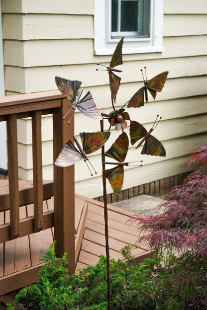 Happy Gardens - Butterflies Wind Spinner
