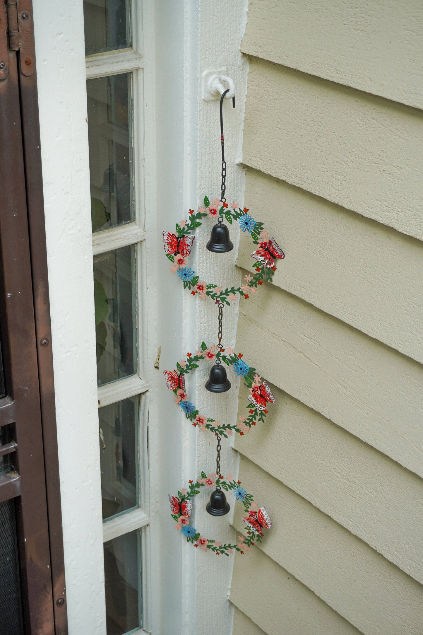 Triple Wreath Multicolor Hanging Ornament - Happy Gardens