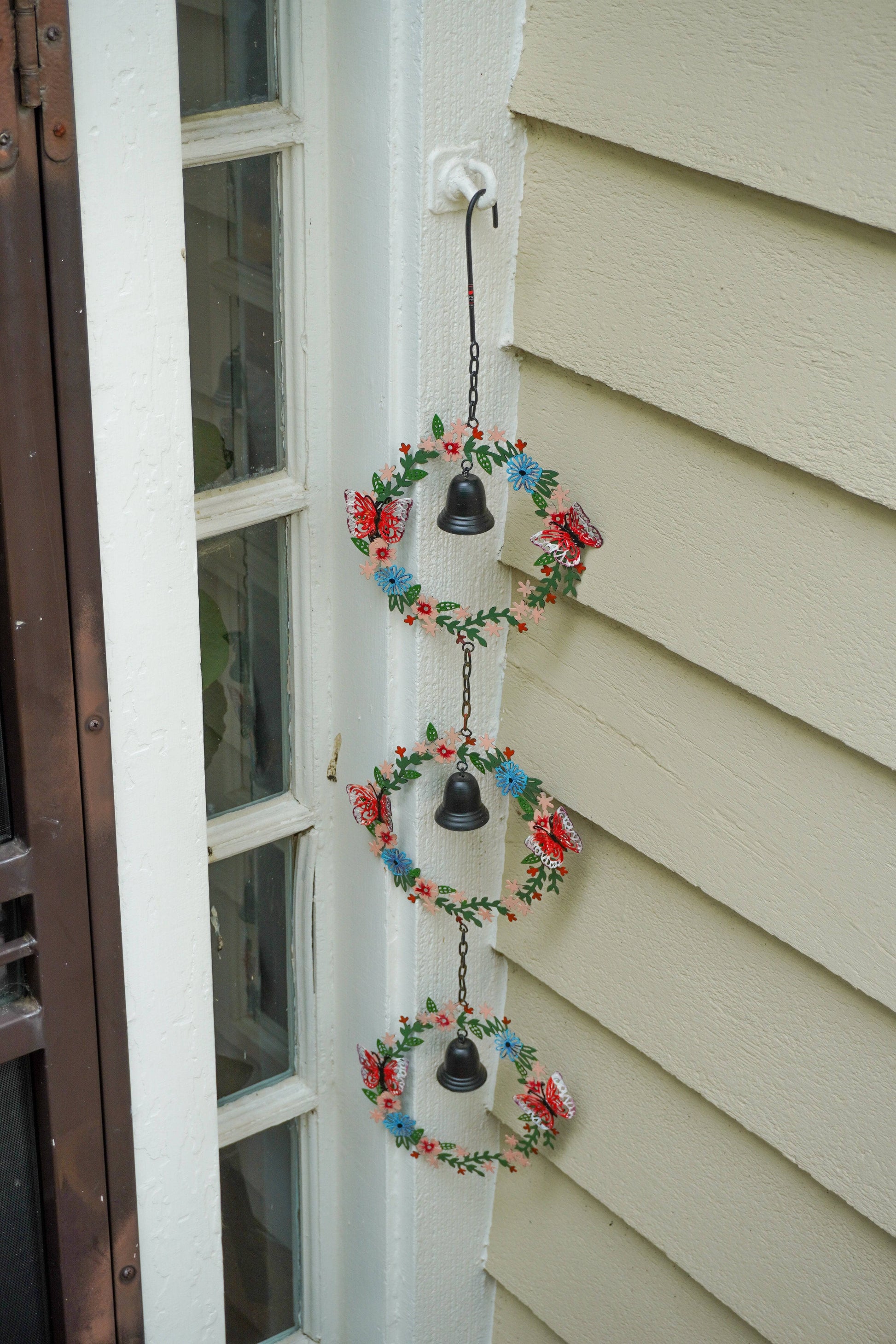 Triple Wreath Multicolor Hanging Ornament - Happy Gardens