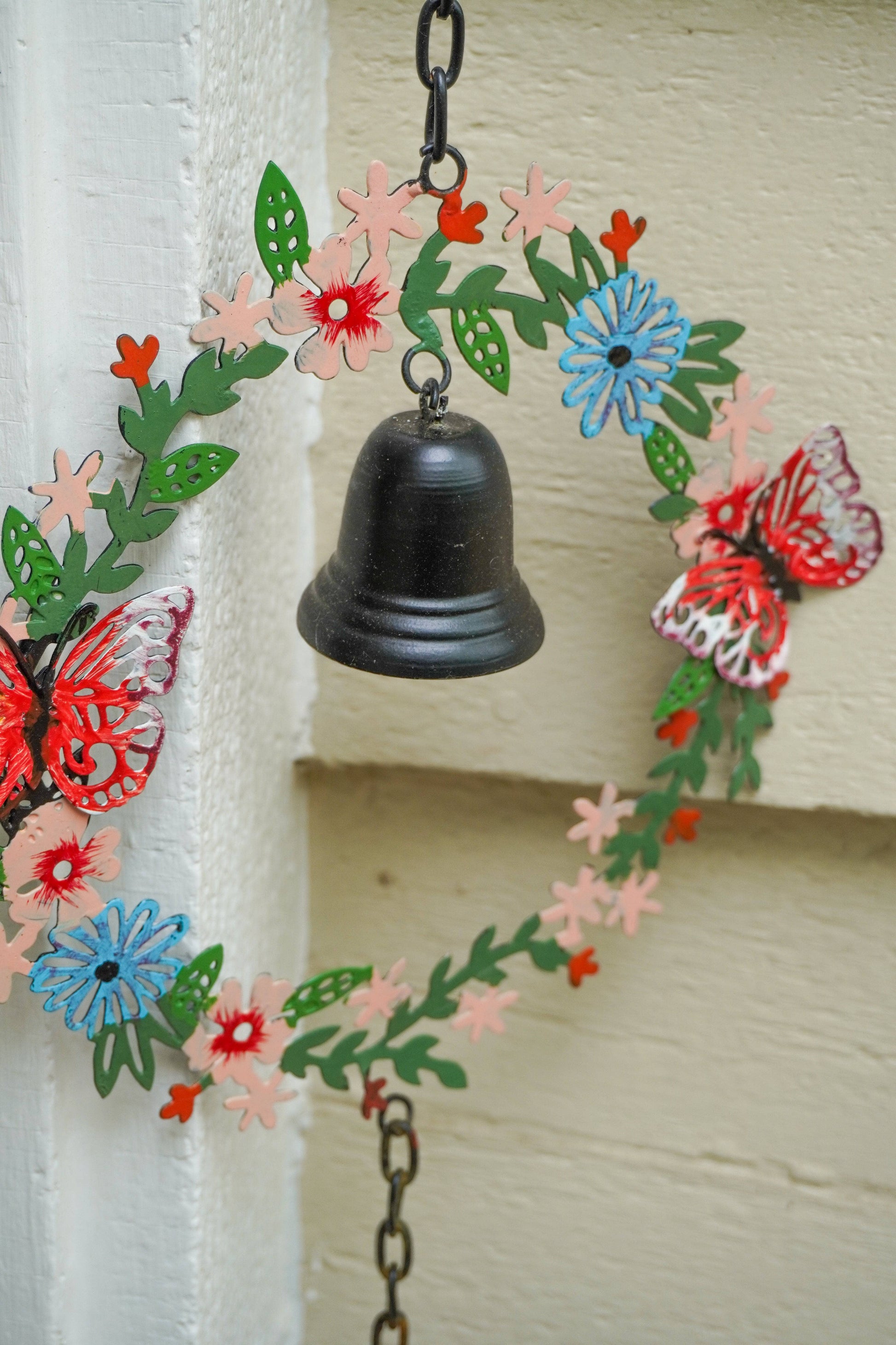 Triple Wreath Multicolor Hanging Ornament - Happy Gardens