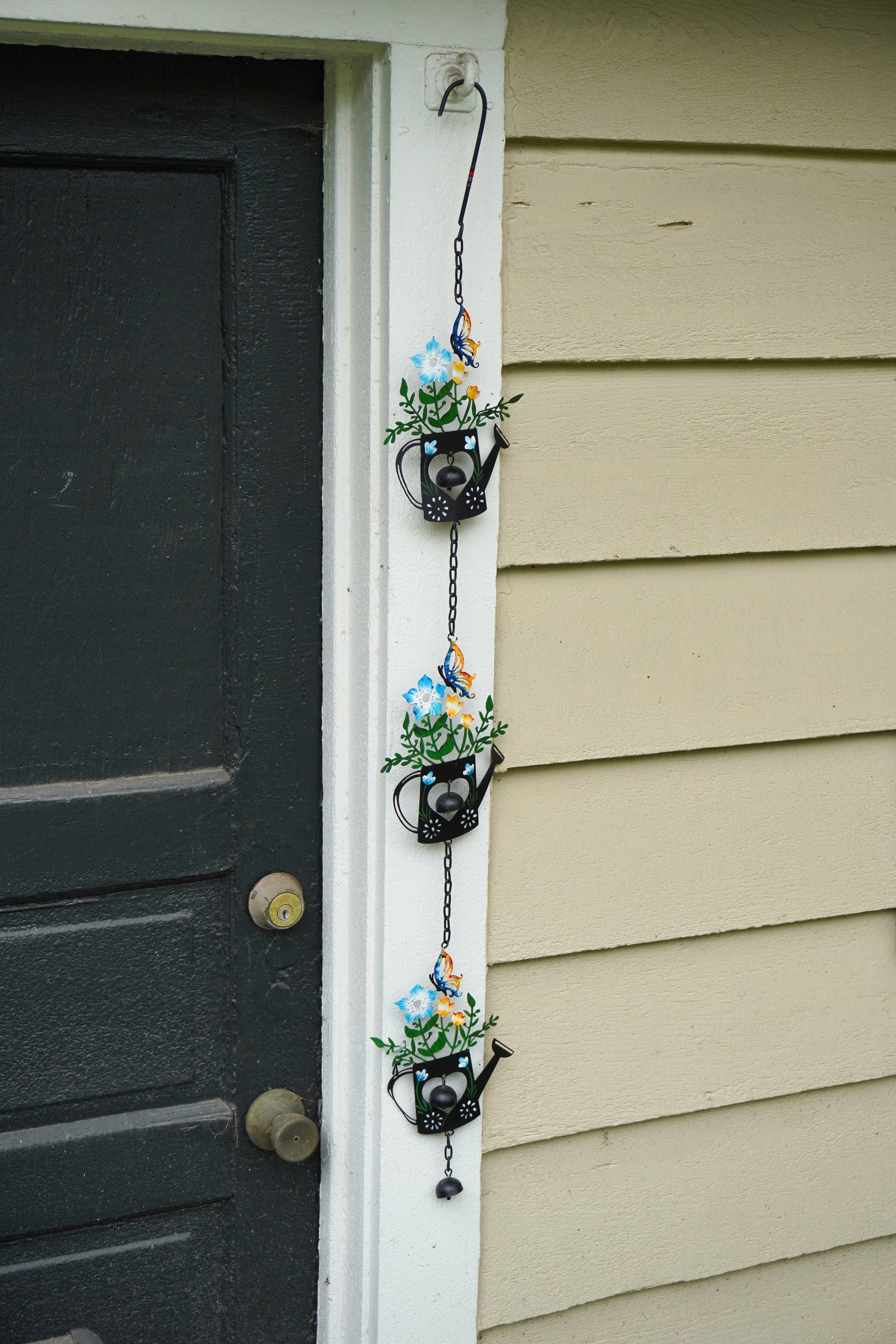 Triple Watering Can Multicolor Hanging Ornament - Happy Gardens