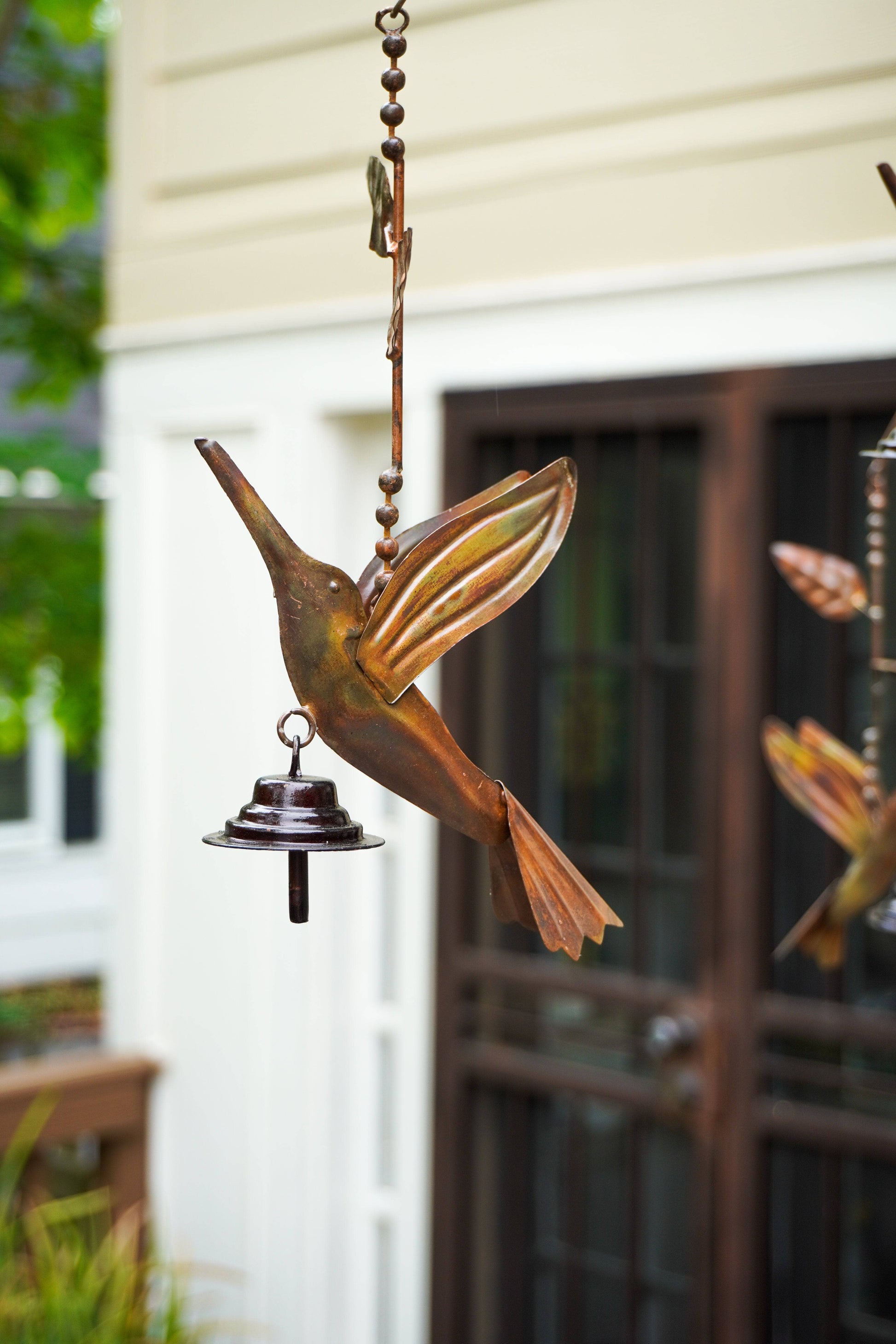 hanging plant for hummingbirds Ancient Graffiti ANCIENTAG86021 Flamed Hummingbird Mobile