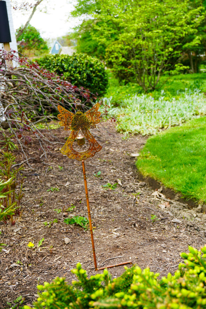 Angel Flamed Garden Stake - Happy Gardens
