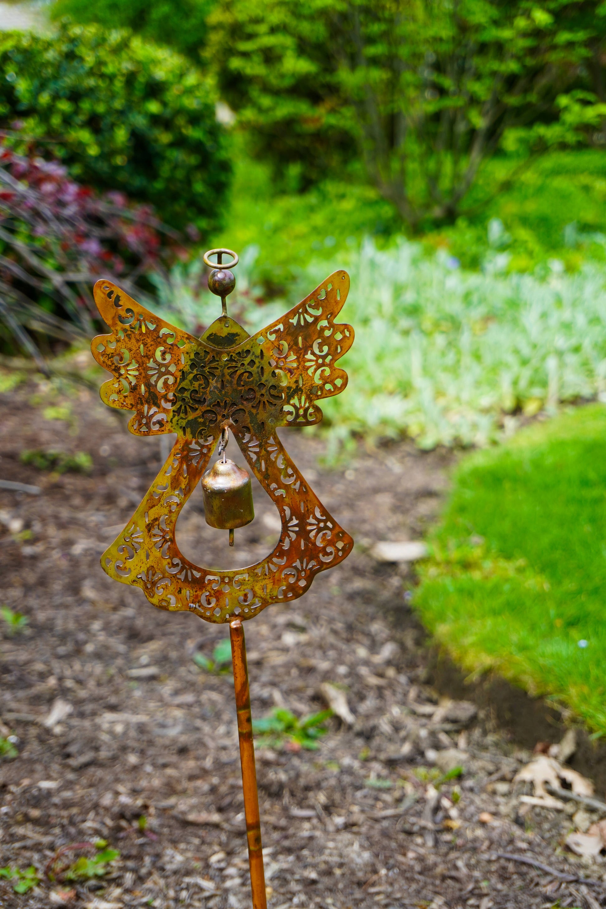 Angel Flamed Garden Stake - Happy Gardens