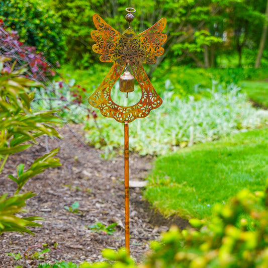 Angel Flamed Garden Stake - Happy Gardens
