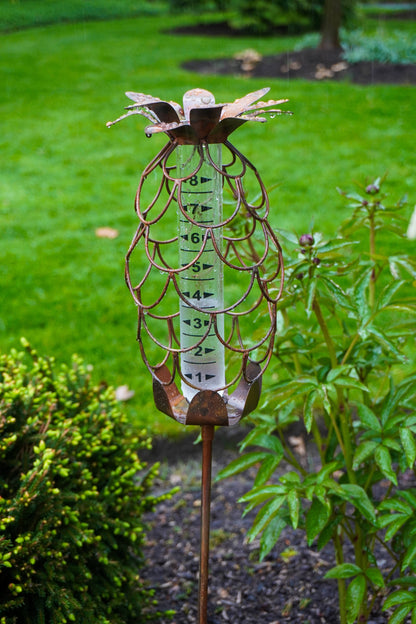 Happy Gardens - Pineapple Rain Gauge Stake