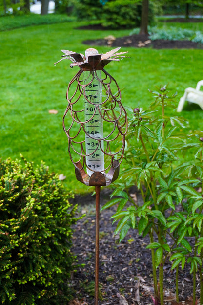 Happy Gardens - Pineapple Rain Gauge Stake