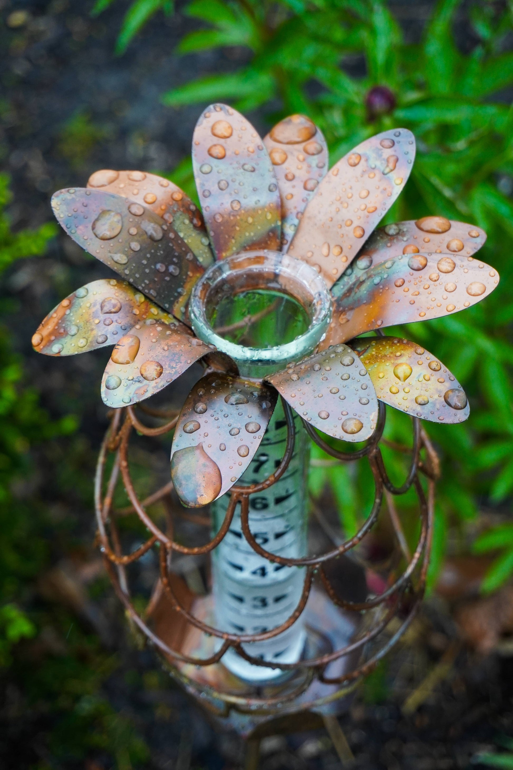 Happy Gardens - Pineapple Rain Gauge Stake