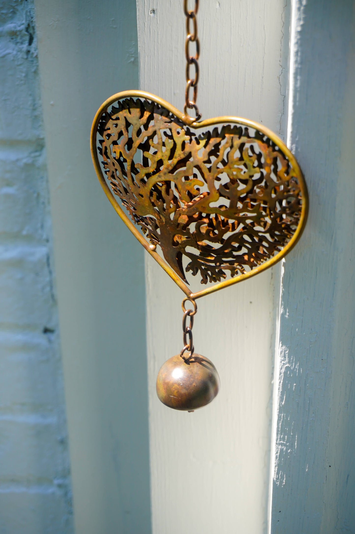 Heart Tree of Life Scroll Wind Chime - Happy Gardens