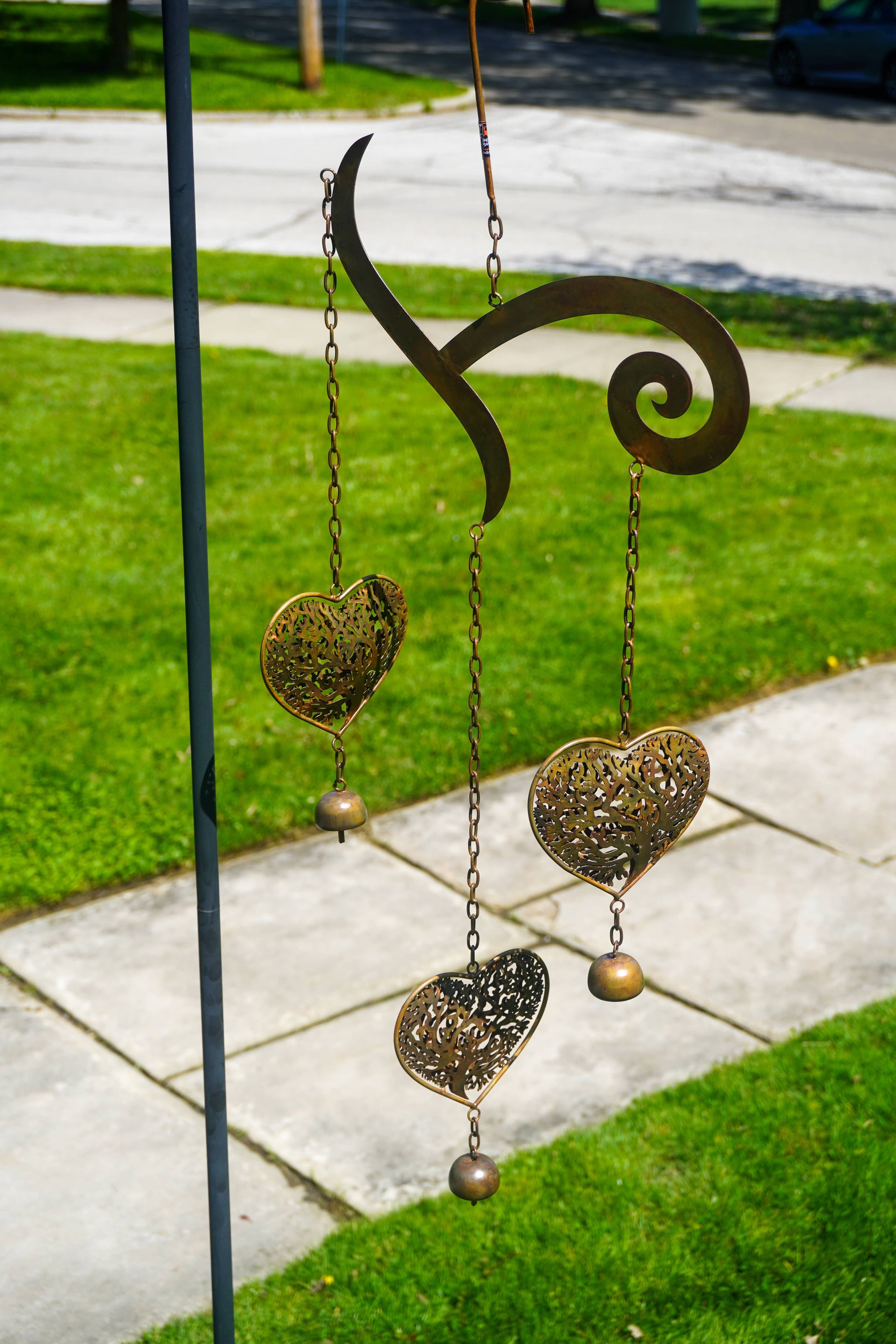 Heart Tree of Life Scroll Wind Chime - Happy Gardens