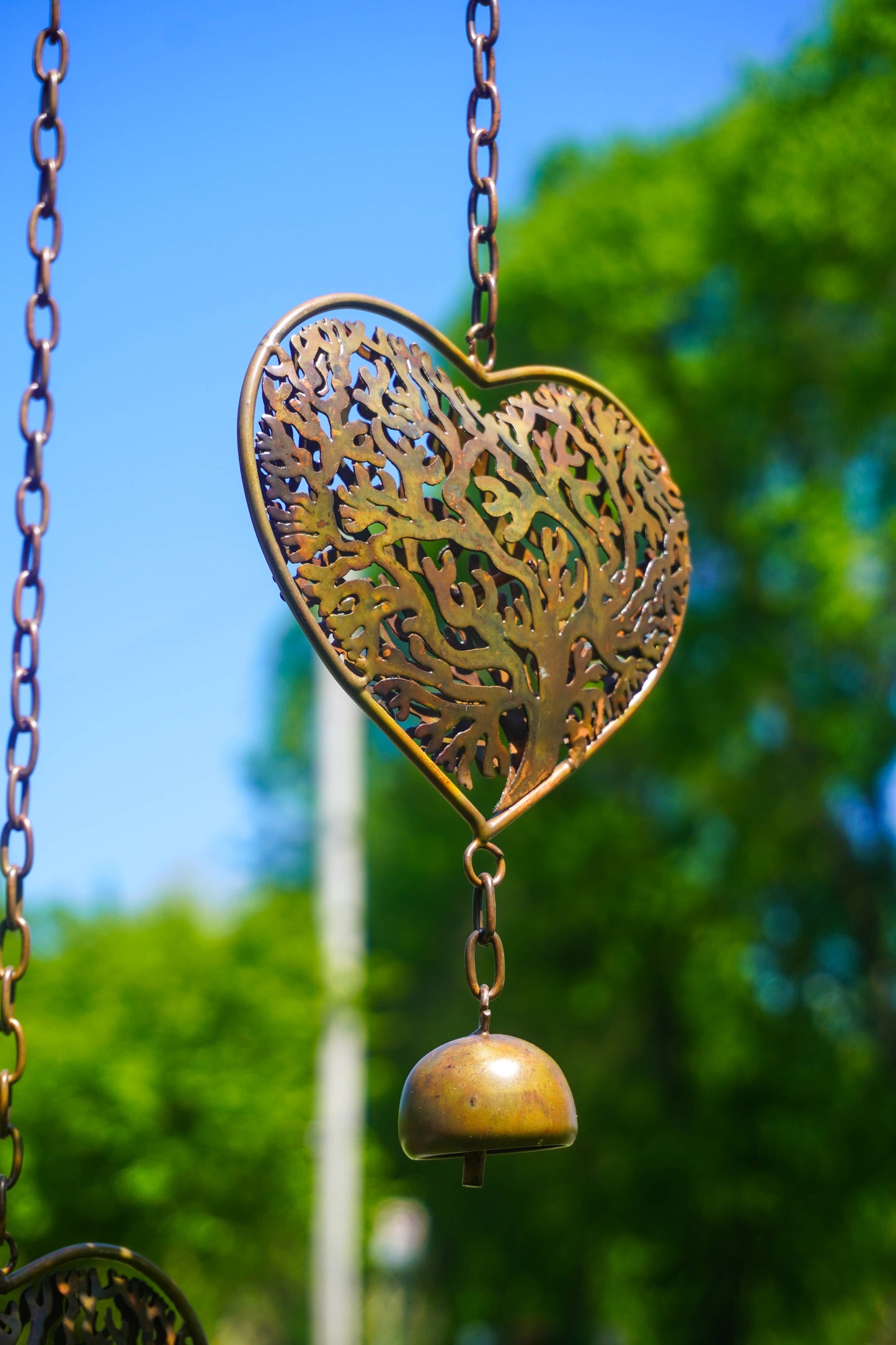 Heart Tree of Life Scroll Wind Chime - Happy Gardens