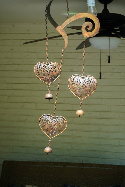 Heart Tree of Life Scroll Wind Chime - Happy Gardens