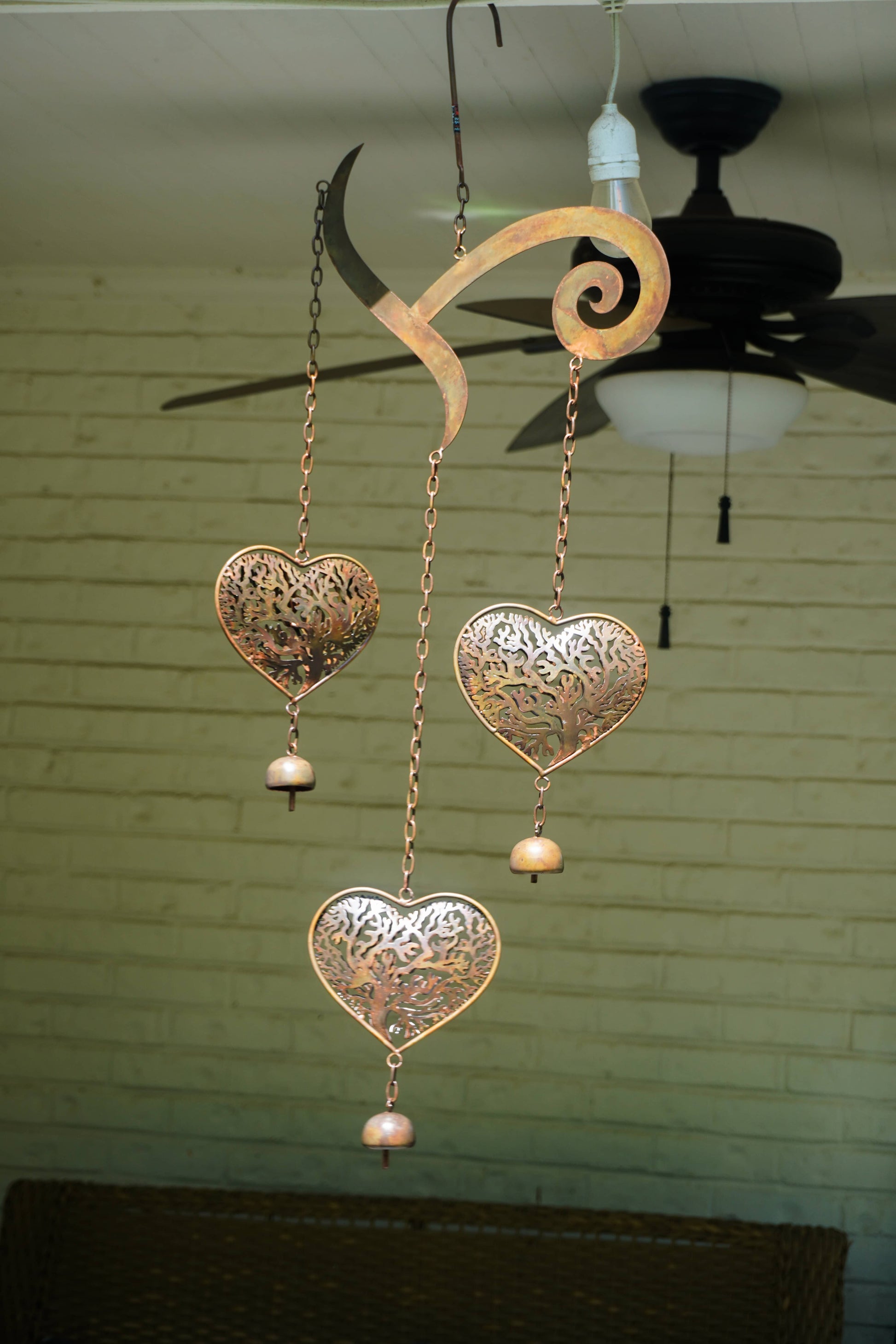 Heart Tree of Life Scroll Wind Chime - Happy Gardens